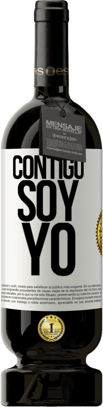49,95 € Envío gratis | Vino Tinto Edición Premium MBS® Reserva Contigo soy yo Etiqueta Blanca. Etiqueta personalizable Reserva 12 Meses Cosecha 2016 Tempranillo
