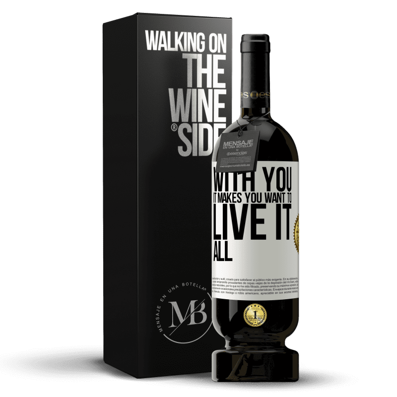 49,95 € Free Shipping | Red Wine Premium Edition MBS® Reserve With you it makes you want to live it all White Label. Customizable label Reserve 12 Months Harvest 2014 Tempranillo