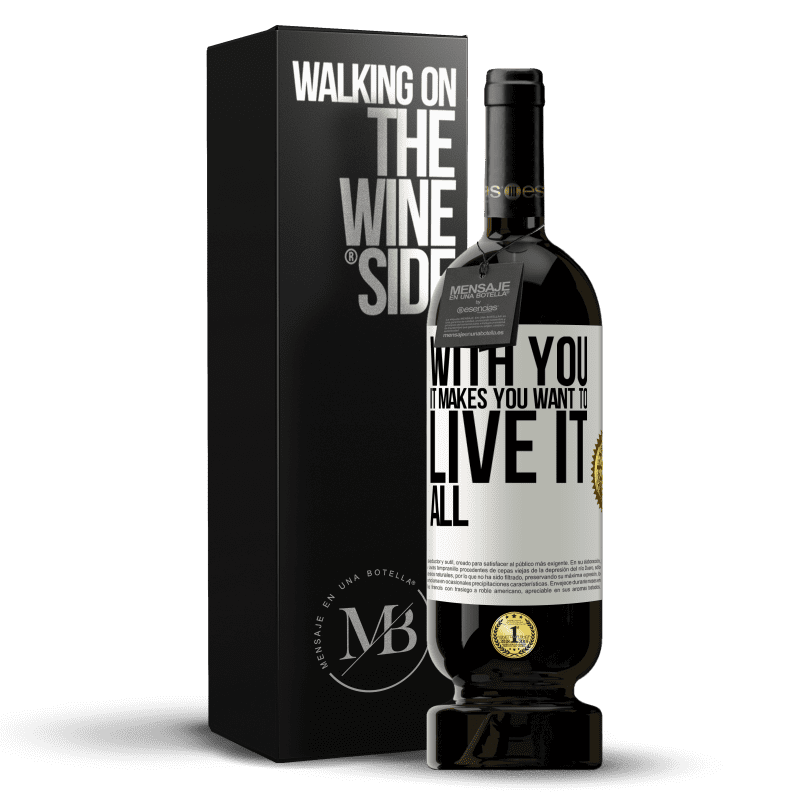 49,95 € Free Shipping | Red Wine Premium Edition MBS® Reserve With you it makes you want to live it all White Label. Customizable label Reserve 12 Months Harvest 2015 Tempranillo