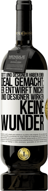 Kostenloser Versand | Rotwein Premium Ausgabe MBS® Reserve Gott und Designer haben einen Deal gemacht: Er entwirft nicht und Designer wirken keine Wunder Weißes Etikett. Anpassbares Etikett Reserve 12 Monate Ernte 2014 Tempranillo