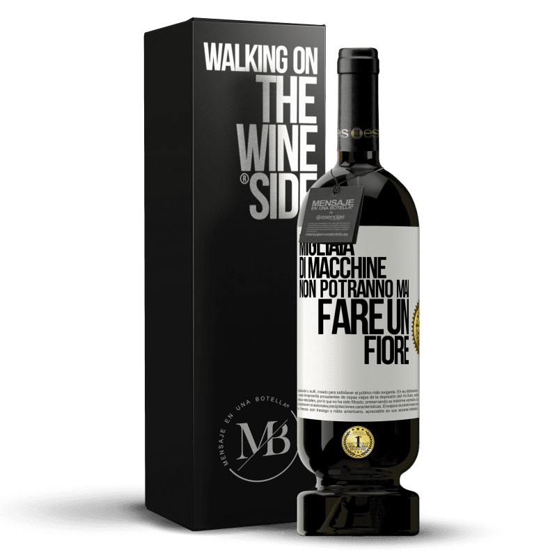 49,95 € Spedizione Gratuita | Vino rosso Edizione Premium MBS® Riserva Migliaia di macchine non potranno mai fare un fiore Etichetta Bianca. Etichetta personalizzabile Riserva 12 Mesi Raccogliere 2016 Tempranillo