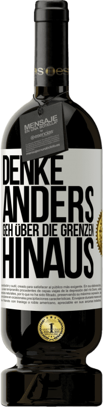 Kostenloser Versand | Rotwein Premium Ausgabe MBS® Reserve Denke anders. Geh über die Grenzen hinaus Weißes Etikett. Anpassbares Etikett Reserve 12 Monate Ernte 2014 Tempranillo