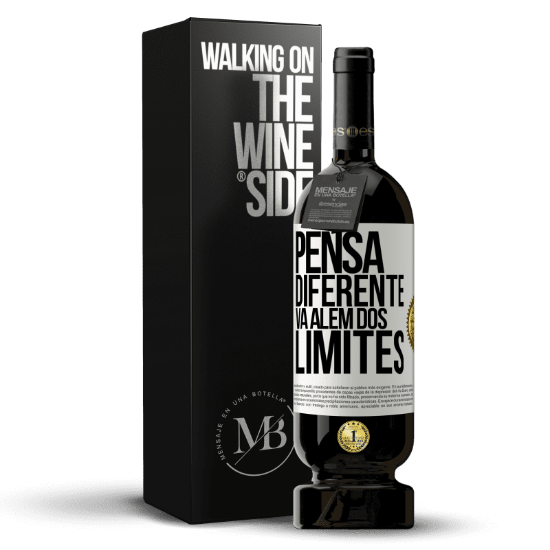 49,95 € Envio grátis | Vinho tinto Edição Premium MBS® Reserva Pensa diferente. Vá além dos limites Etiqueta Branca. Etiqueta personalizável Reserva 12 Meses Colheita 2014 Tempranillo