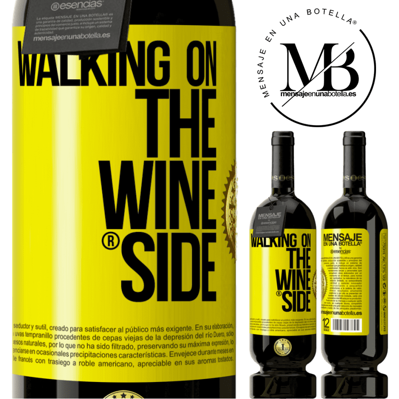 39,95 € Free Shipping | Red Wine Premium Edition MBS® Reserva Walking on the Wine Side® Yellow Label. Customizable label Reserva 12 Months Harvest 2014 Tempranillo