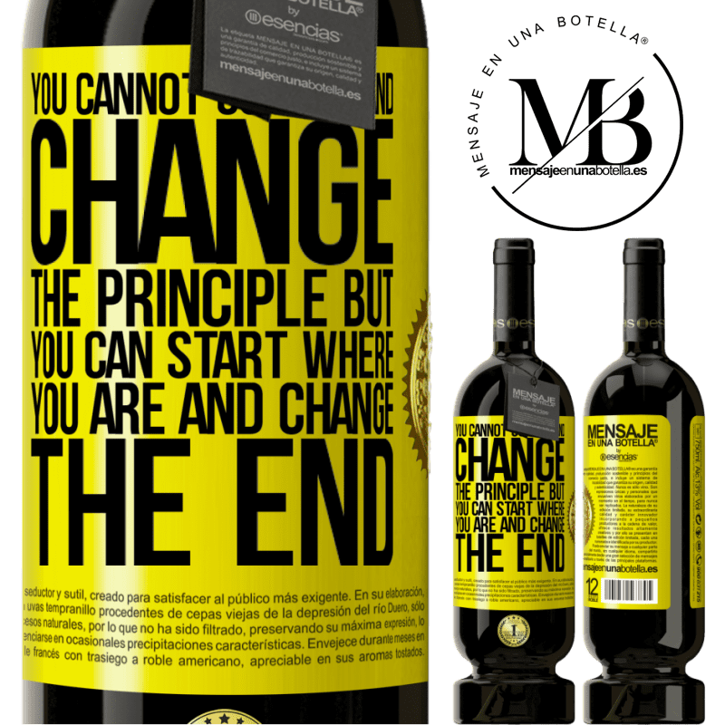 29,95 € Free Shipping | Red Wine Premium Edition MBS® Reserva You cannot go back and change the principle. But you can start where you are and change the end Yellow Label. Customizable label Reserva 12 Months Harvest 2014 Tempranillo