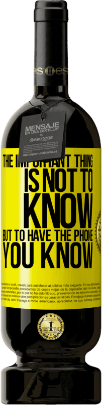 «The important thing is not to know, but to have the phone you know» Premium Edition MBS® Reserve