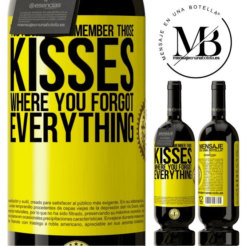 29,95 € Free Shipping | Red Wine Premium Edition MBS® Reserva You always remember those kisses where you forgot everything Yellow Label. Customizable label Reserva 12 Months Harvest 2014 Tempranillo