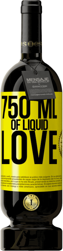 49,95 € | 红酒 高级版 MBS® 预订 750毫升液体之爱 黄色标签. 可自定义的标签 预订 12 个月 收成 2014 Tempranillo