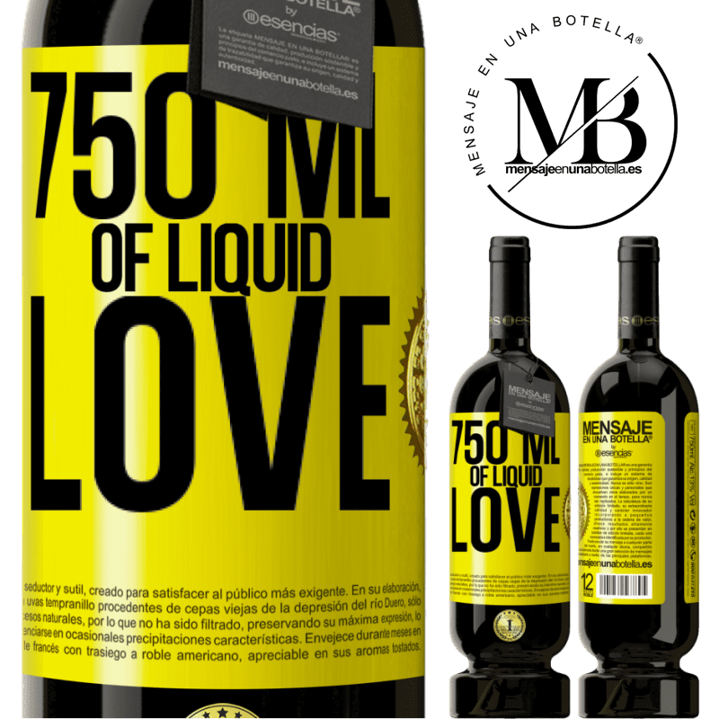 49,95 € Free Shipping | Red Wine Premium Edition MBS® Reserve 750 ml of liquid love Yellow Label. Customizable label Reserve 12 Months Harvest 2014 Tempranillo