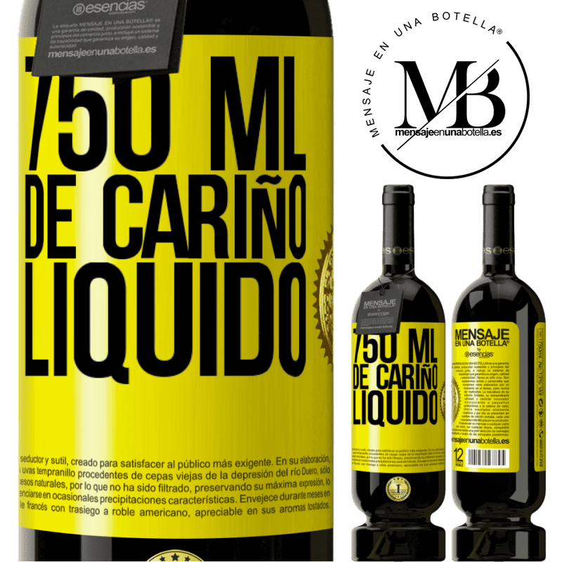 49,95 € Envío gratis | Vino Tinto Edición Premium MBS® Reserva 750 ml. de cariño líquido Etiqueta Amarilla. Etiqueta personalizable Reserva 12 Meses Cosecha 2016 Tempranillo
