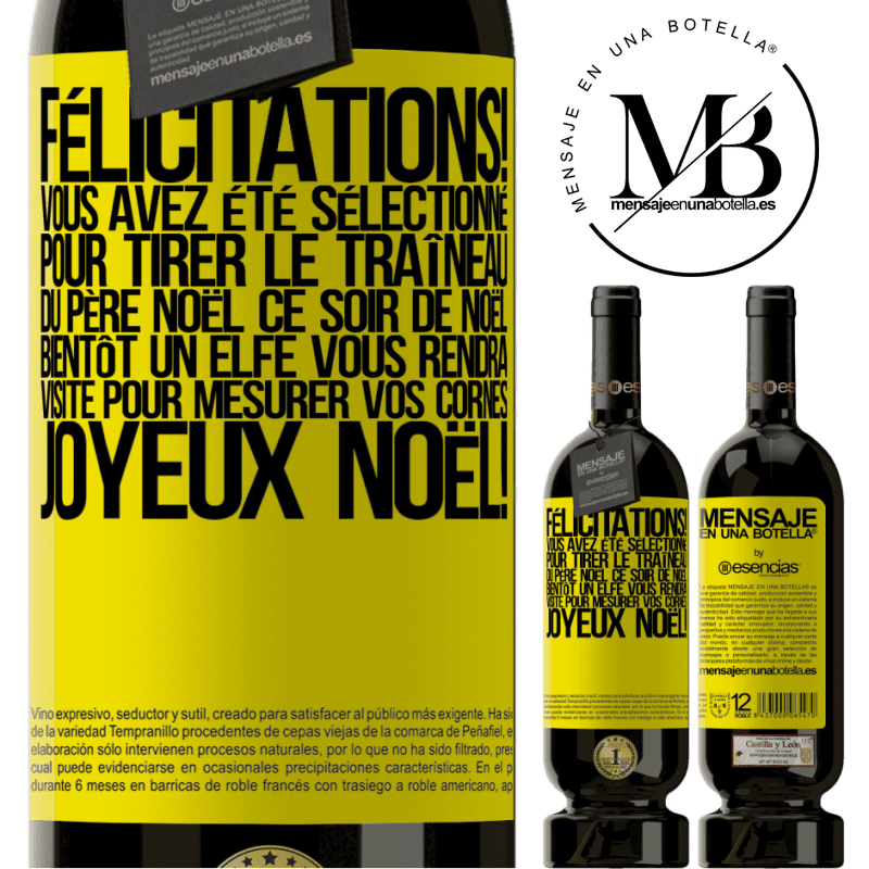 «Félicitations! Tu as été sélectionné pour tirer le traîneau du Père Noël le soir de Noël. Bientôt un elfe te rendra visite pour» Édition Premium MBS® Réserve