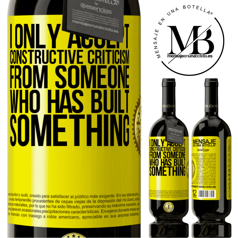 29,95 € Free Shipping | Red Wine Premium Edition MBS® Reserva I only accept constructive criticism from someone who has built something Yellow Label. Customizable label Reserva 12 Months Harvest 2014 Tempranillo