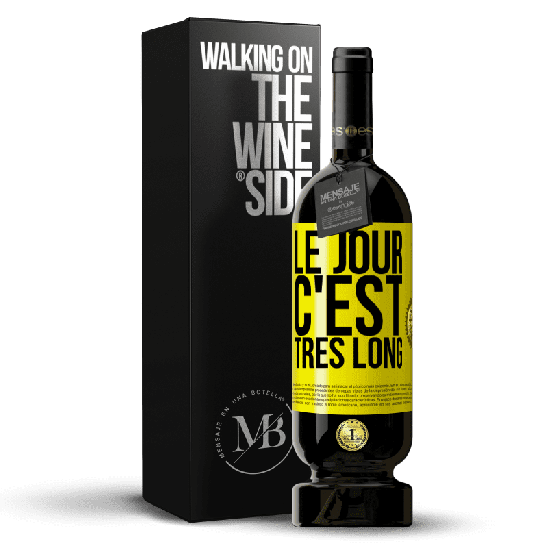 49,95 € Envoi gratuit | Vin rouge Édition Premium MBS® Réserve Le jour, c'est très long Étiquette Jaune. Étiquette personnalisable Réserve 12 Mois Récolte 2015 Tempranillo