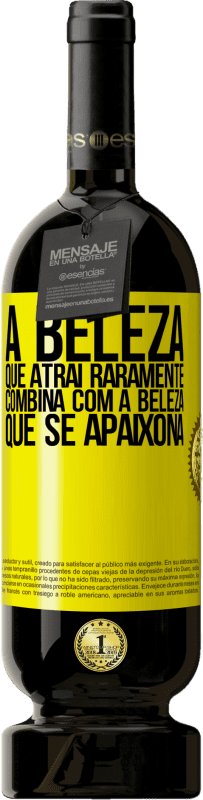 49,95 € | Vinho tinto Edição Premium MBS® Reserva A beleza que atrai raramente combina com a beleza que se apaixona Etiqueta Amarela. Etiqueta personalizável Reserva 12 Meses Colheita 2016 Tempranillo