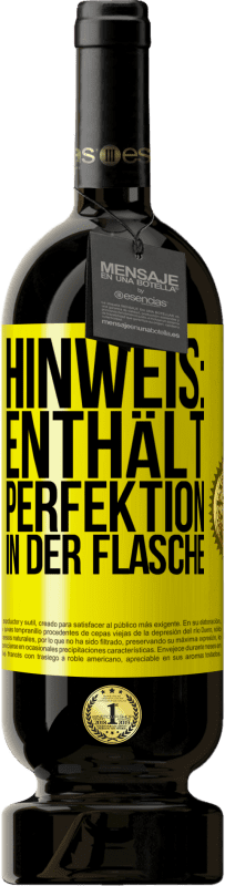 49,95 € | Rotwein Premium Ausgabe MBS® Reserve Hinweis: Enthält Perfektion in der Flasche Gelbes Etikett. Anpassbares Etikett Reserve 12 Monate Ernte 2015 Tempranillo