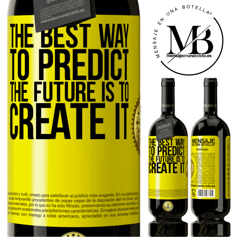 29,95 € Free Shipping | Red Wine Premium Edition MBS® Reserva The best way to predict the future is to create it Yellow Label. Customizable label Reserva 12 Months Harvest 2014 Tempranillo