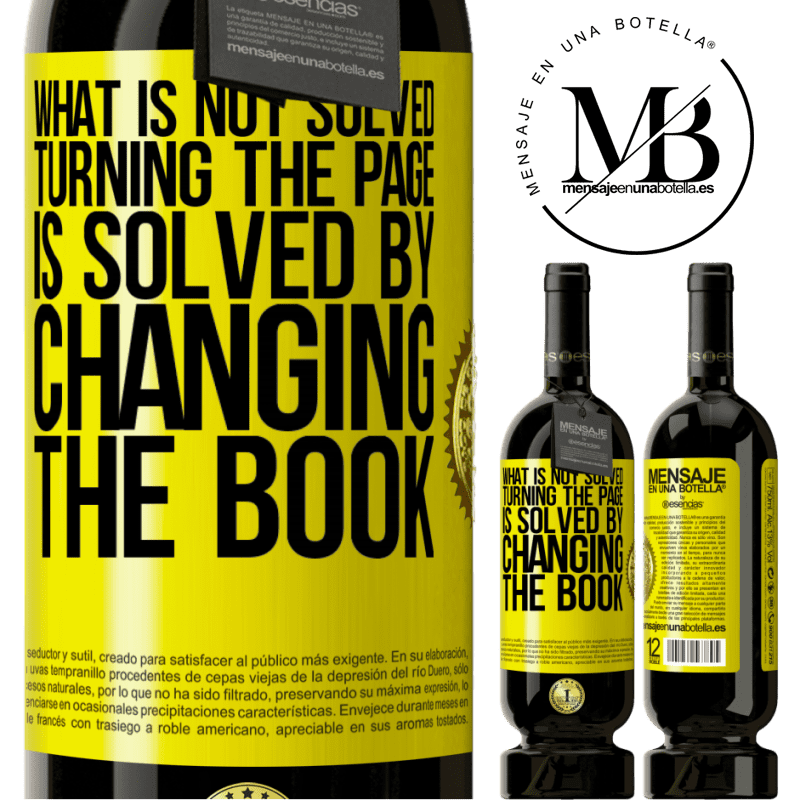 29,95 € Free Shipping | Red Wine Premium Edition MBS® Reserva What is not solved turning the page, is solved by changing the book Yellow Label. Customizable label Reserva 12 Months Harvest 2014 Tempranillo