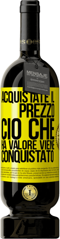 49,95 € Spedizione Gratuita | Vino rosso Edizione Premium MBS® Riserva Acquistate il prezzo. Ciò che ha valore viene conquistato Etichetta Gialla. Etichetta personalizzabile Riserva 12 Mesi Raccogliere 2016 Tempranillo