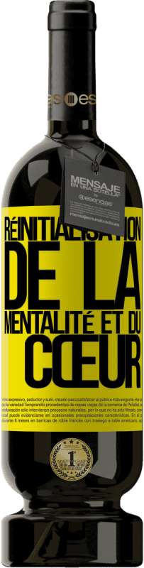 49,95 € | Vin rouge Édition Premium MBS® Réserve Réinitialisation de la mentalité et du cœur Étiquette Jaune. Étiquette personnalisable Réserve 12 Mois Récolte 2016 Tempranillo