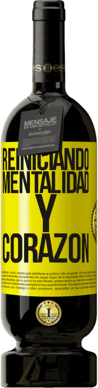 49,95 € | Vino Tinto Edición Premium MBS® Reserva Reiniciando mentalidad y corazón Etiqueta Amarilla. Etiqueta personalizable Reserva 12 Meses Cosecha 2016 Tempranillo