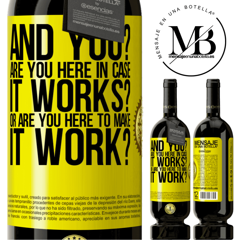 29,95 € Free Shipping | Red Wine Premium Edition MBS® Reserva and you? Are you here in case it works, or are you here to make it work? Yellow Label. Customizable label Reserva 12 Months Harvest 2014 Tempranillo
