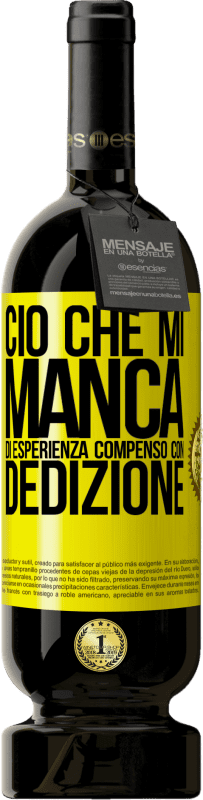 49,95 € Spedizione Gratuita | Vino rosso Edizione Premium MBS® Riserva Ciò che mi manca di esperienza compenso con dedizione Etichetta Gialla. Etichetta personalizzabile Riserva 12 Mesi Raccogliere 2016 Tempranillo