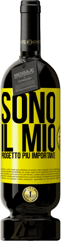 49,95 € Spedizione Gratuita | Vino rosso Edizione Premium MBS® Riserva Sono il mio progetto più importante Etichetta Gialla. Etichetta personalizzabile Riserva 12 Mesi Raccogliere 2016 Tempranillo