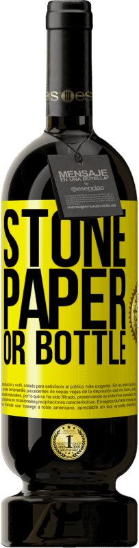 49,95 € | Red Wine Premium Edition MBS® Reserve Stone, paper or bottle Yellow Label. Customizable label Reserve 12 Months Harvest 2015 Tempranillo