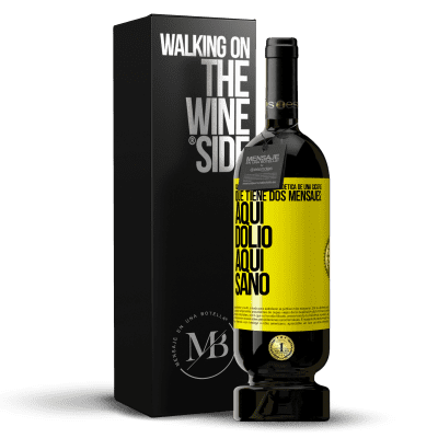 «Adoro la ambivalencia poética de una cicatriz, que tiene dos mensajes: aquí dolió, aquí sanó» Edición Premium MBS® Reserva