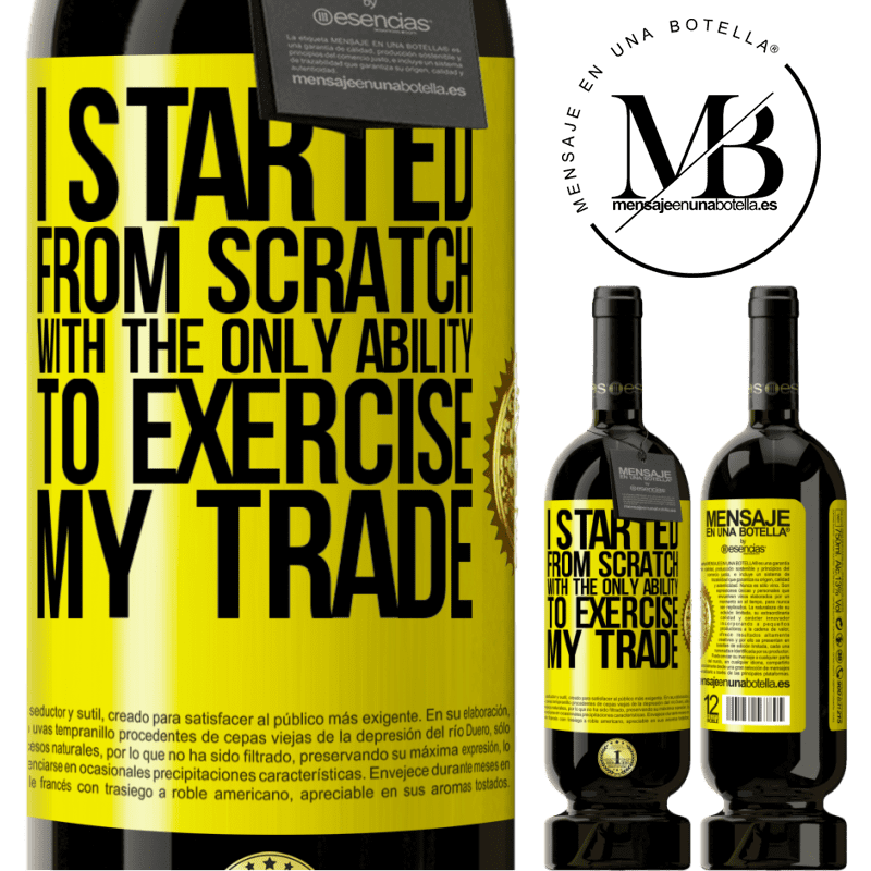 29,95 € Free Shipping | Red Wine Premium Edition MBS® Reserva I started from scratch, with the only ability to exercise my trade Yellow Label. Customizable label Reserva 12 Months Harvest 2014 Tempranillo