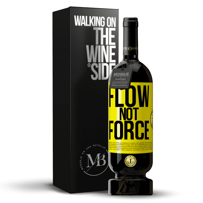 39,95 € Free Shipping | Red Wine Premium Edition MBS® Reserva Flow, not force Yellow Label. Customizable label Reserva 12 Months Harvest 2014 Tempranillo