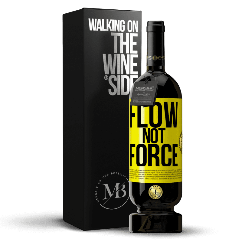 49,95 € Free Shipping | Red Wine Premium Edition MBS® Reserve Flow, not force Yellow Label. Customizable label Reserve 12 Months Harvest 2015 Tempranillo