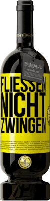 Kostenloser Versand | Rotwein Premium Ausgabe MBS® Reserve Fließen, nicht zwingen Gelbes Etikett. Anpassbares Etikett Reserve 12 Monate Ernte 2016 Tempranillo