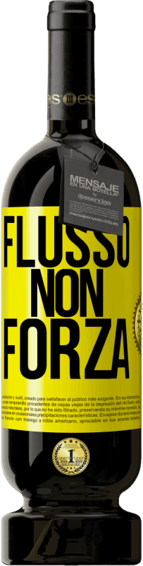 Spedizione Gratuita | Vino rosso Edizione Premium MBS® Riserva Flusso, non forza Etichetta Gialla. Etichetta personalizzabile Riserva 12 Mesi Raccogliere 2016 Tempranillo