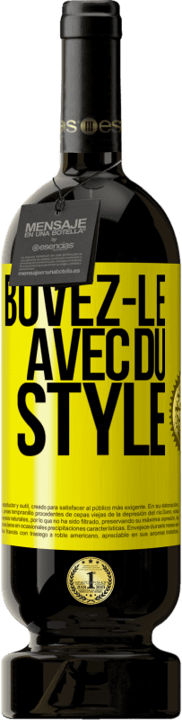 49,95 € | Vin rouge Édition Premium MBS® Réserve Buvez-le avec du style Étiquette Jaune. Étiquette personnalisable Réserve 12 Mois Récolte 2014 Tempranillo