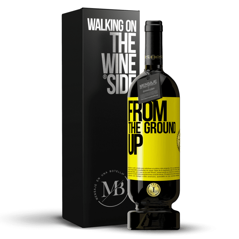 29,95 € Free Shipping | Red Wine Premium Edition MBS® Reserva From The Ground Up Yellow Label. Customizable label Reserva 12 Months Harvest 2014 Tempranillo