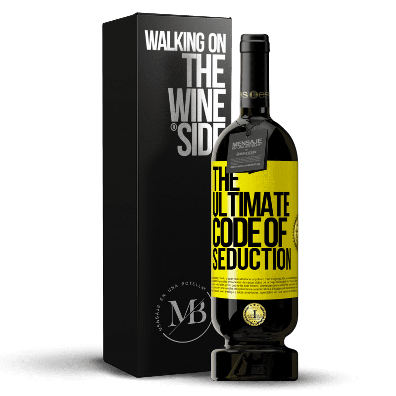 49,95 € Free Shipping | Red Wine Premium Edition MBS® Reserve The ultimate code of seduction Yellow Label. Customizable label Reserve 12 Months Harvest 2015 Tempranillo