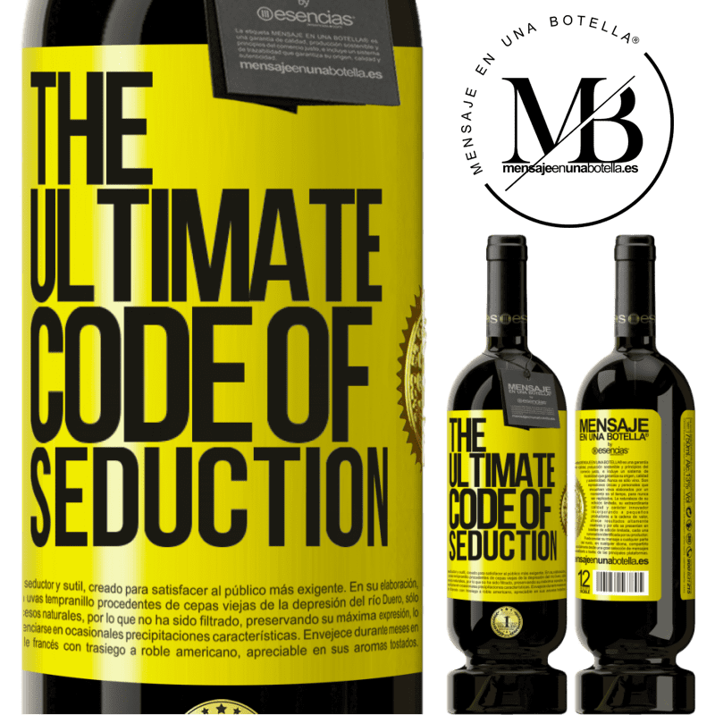 29,95 € Envoi gratuit | Vin rouge Édition Premium MBS® Reserva The ultimate code of seduction Étiquette Jaune. Étiquette personnalisable Reserva 12 Mois Récolte 2014 Tempranillo