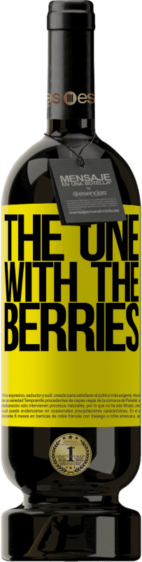 49,95 € Envoi gratuit | Vin rouge Édition Premium MBS® Réserve The one with the berries Étiquette Jaune. Étiquette personnalisable Réserve 12 Mois Récolte 2016 Tempranillo