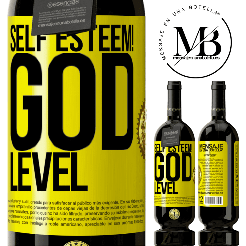 29,95 € Free Shipping | Red Wine Premium Edition MBS® Reserva Self esteem! God level Yellow Label. Customizable label Reserva 12 Months Harvest 2014 Tempranillo