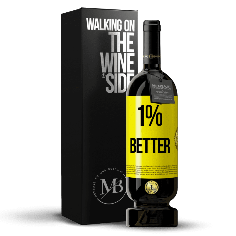 49,95 € Free Shipping | Red Wine Premium Edition MBS® Reserve 1% Better Yellow Label. Customizable label Reserve 12 Months Harvest 2014 Tempranillo