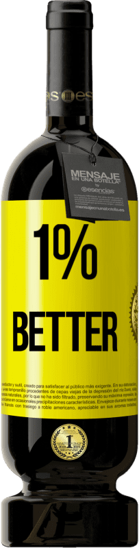 49,95 € Spedizione Gratuita | Vino rosso Edizione Premium MBS® Riserva 1% Better Etichetta Gialla. Etichetta personalizzabile Riserva 12 Mesi Raccogliere 2016 Tempranillo