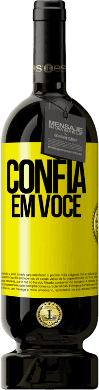 49,95 € Envio grátis | Vinho tinto Edição Premium MBS® Reserva Confia em você Etiqueta Amarela. Etiqueta personalizável Reserva 12 Meses Colheita 2016 Tempranillo