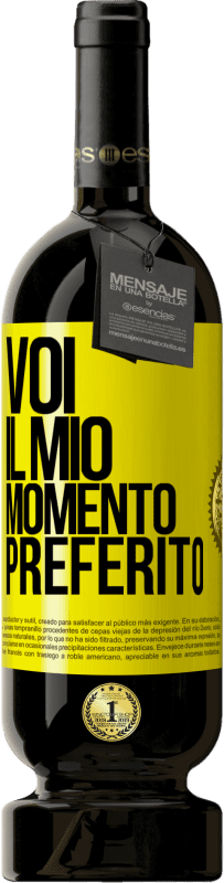 Spedizione Gratuita | Vino rosso Edizione Premium MBS® Riserva Voi. Il mio momento preferito Etichetta Gialla. Etichetta personalizzabile Riserva 12 Mesi Raccogliere 2014 Tempranillo