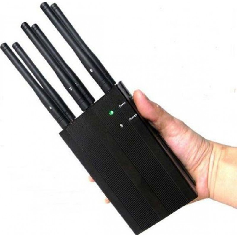Cell Phone Jammers 6 Bands. High power portable signal blocker GSM Portable