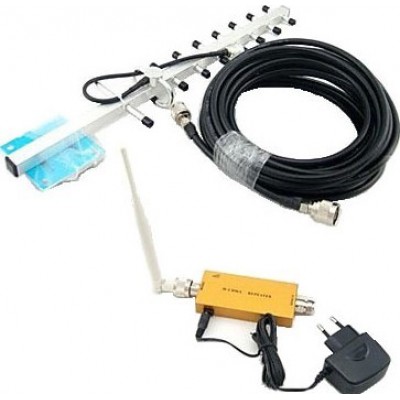 Cell phone mini signal booster. Omnidirectional antenna. Yagi antenna. 10m cable