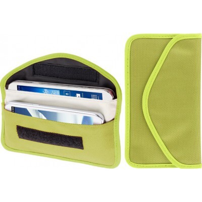 26,95 € Free Shipping | Jammer Accessories Anti-radiation cloth pouch. Signal blocking bag. Suitable for smartphones up to 6.3 Inch. Green color