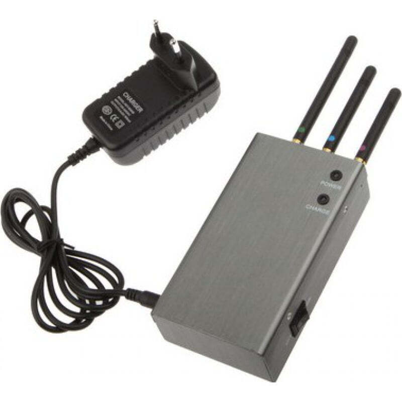 Блокаторы мобильных телефонов Портативный блокатор сигналов. Серебряный цвет GSM Portable 20m