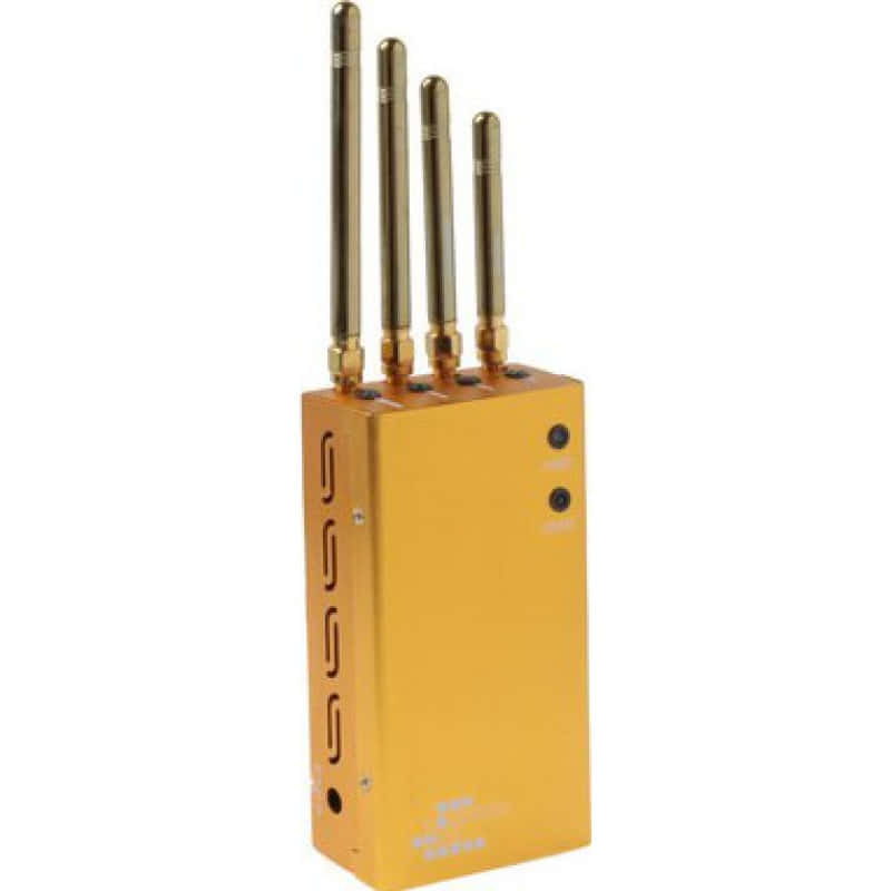 129,95 € Free Shipping | Cell Phone Jammers Portable signal blocker. Gold color GSM Portable