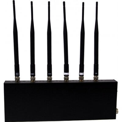 Bloqueadores de Celular Bloqueador de sinal de mesa de alta potência. 6 antenas Desktop